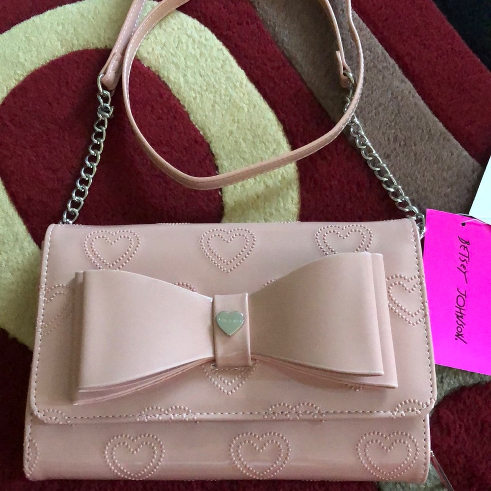 Betsey Johnson Crossbody Blush bag